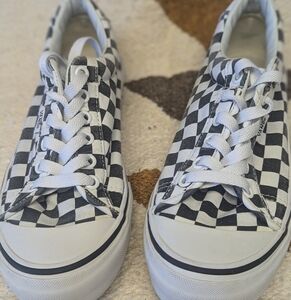 Vans Style 29 Checkered Womens Size 8 Shoes Sneakers Black White